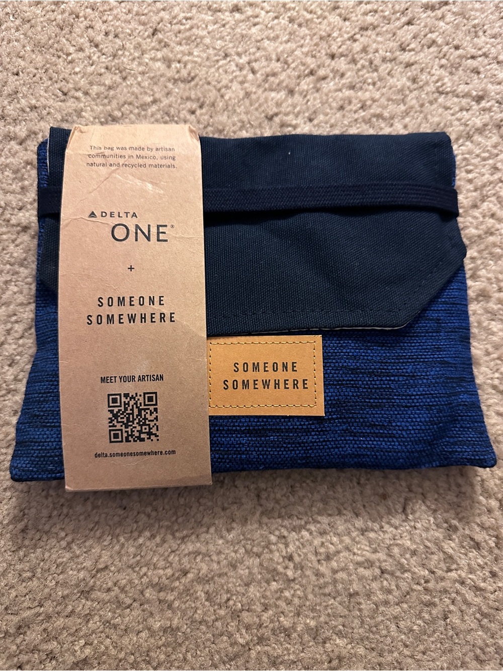 Delta One Airlines  First Class Travel Amenity Kit Bag Someone Somewhere